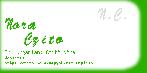 nora czito business card