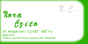 nora czito business card